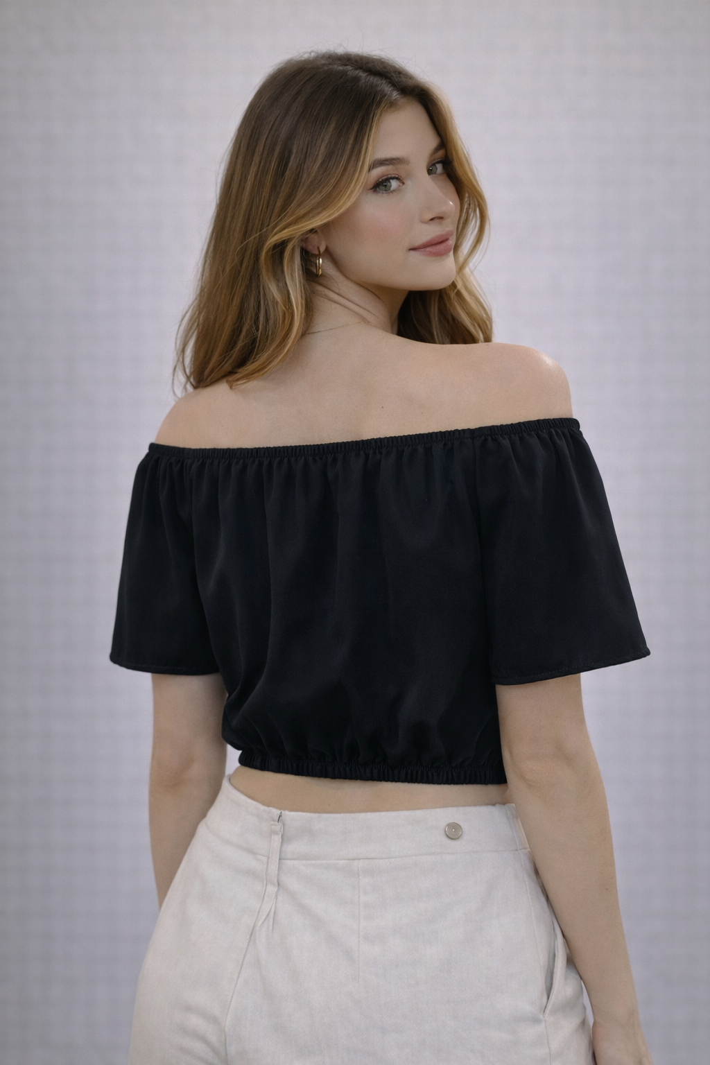 Blusa ciganinha preta Blusa feminina ciganinha - Imagem 2