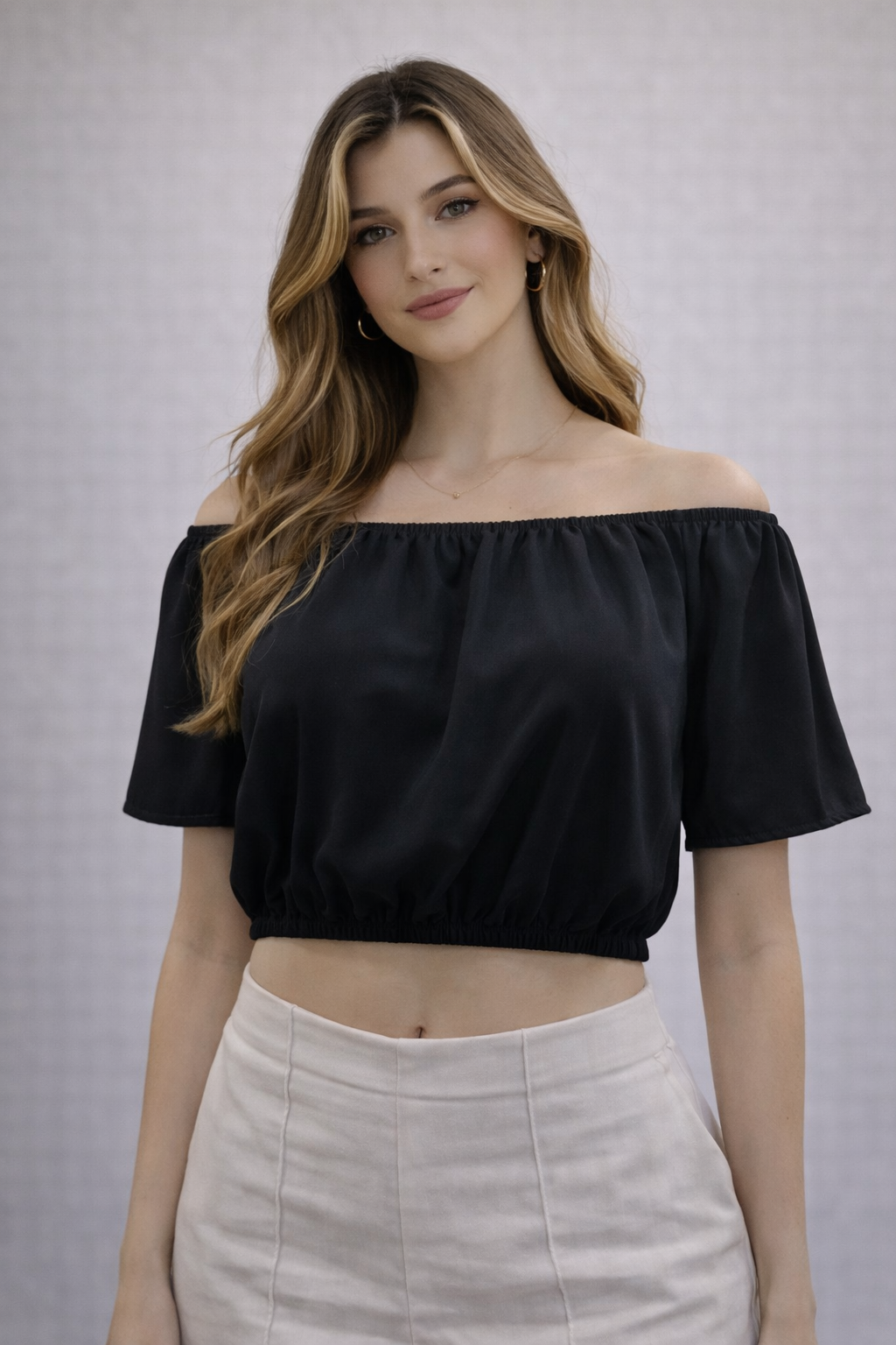 blusa ciganinha preta Blusa feminina ciganinha