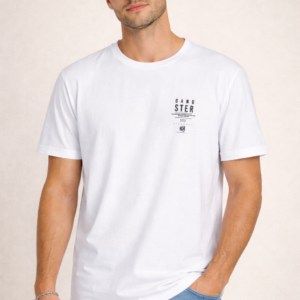 camiseta masculina basica branca