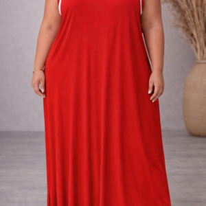 vestido feminino longo plus size regata