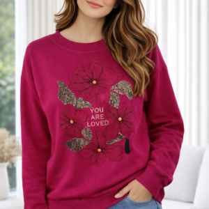 moletom feminino estampa floral