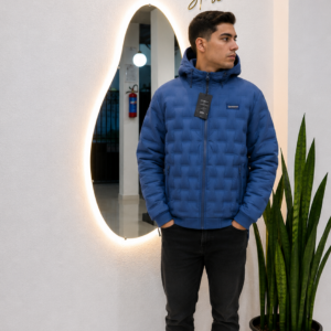 jaqueta masculina puffer com capuz