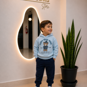 conjunto infantil moletom happy trail bear