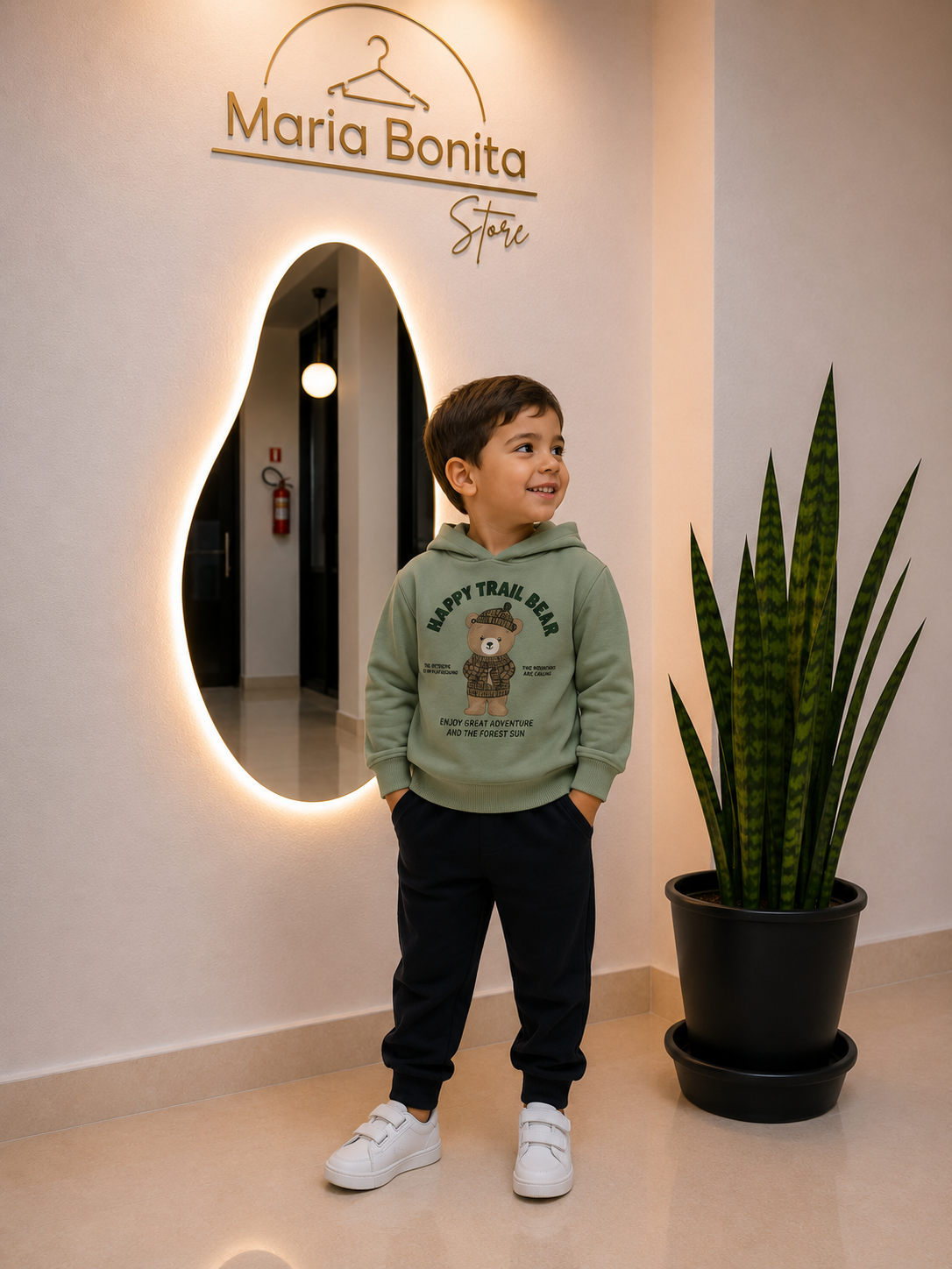 conjunto infantil moletom happy trail bear conjunto infantil moletom happy trail bear
