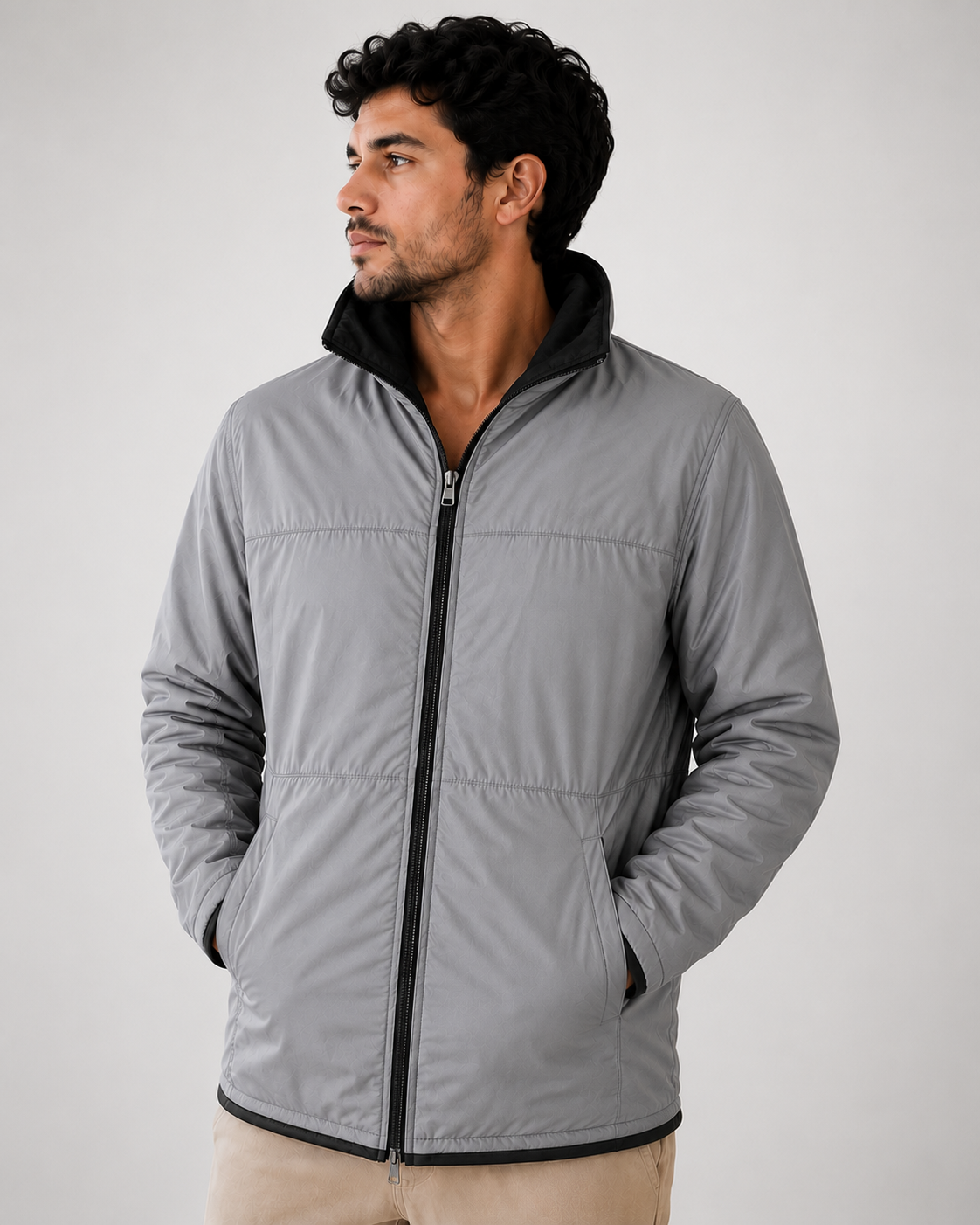 jaqueta masculina reversível tookas jaqueta masculina reversível tookas