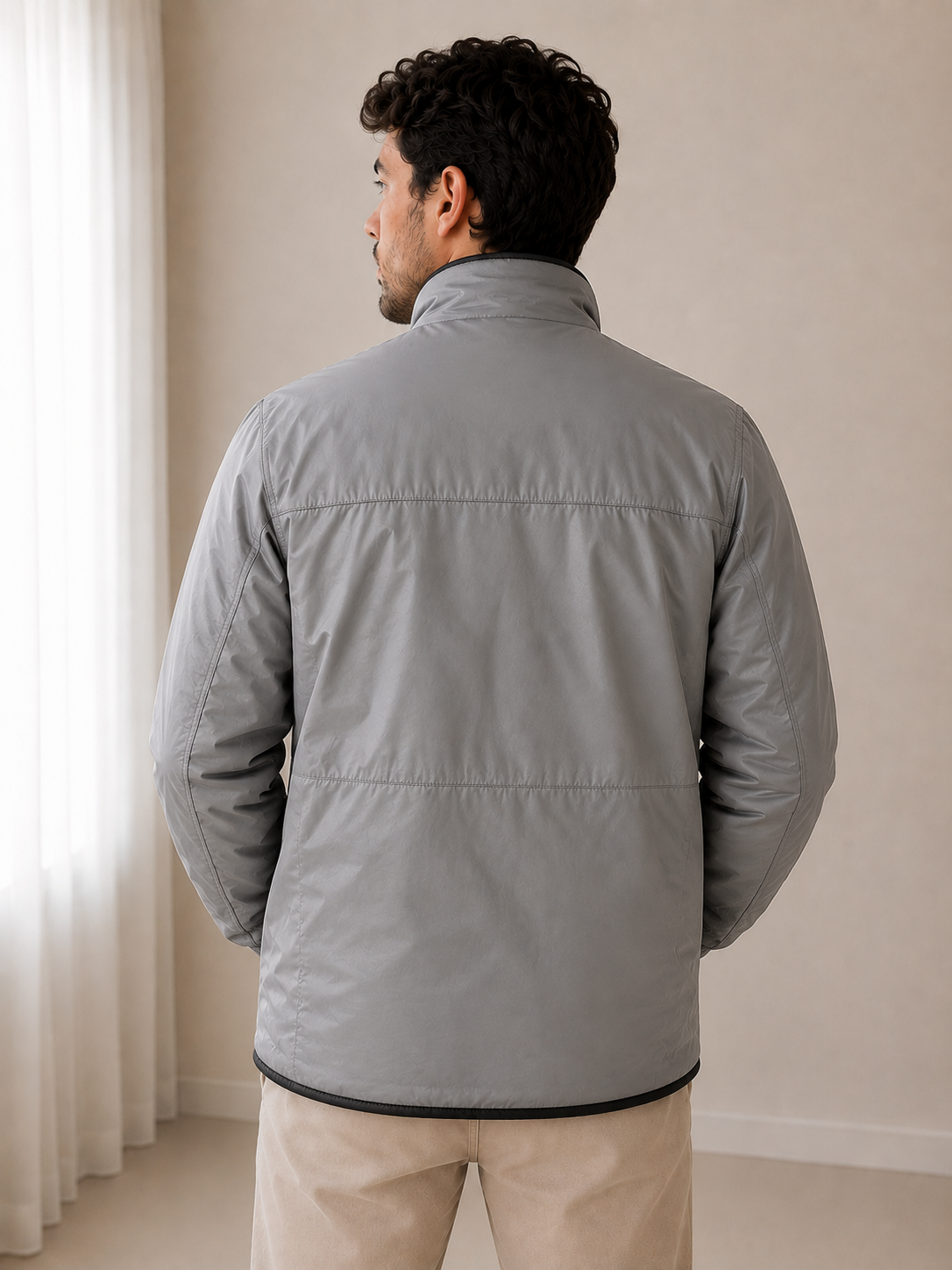 jaqueta masculina reversível tookas jaqueta masculina reversível tookas