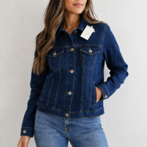 jaqueta jeans feminina azul